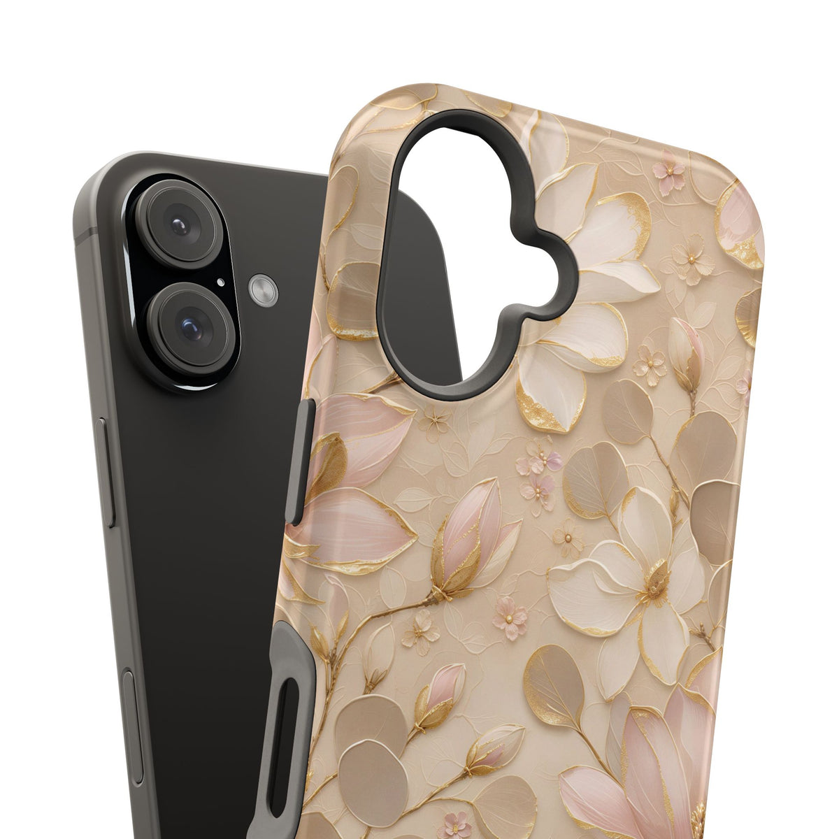 Gilded Magnolia Phone Case — MagSafe Compatible