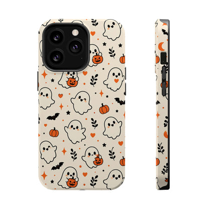 Cute ghost MagSafe iPhone case in cream — view 11