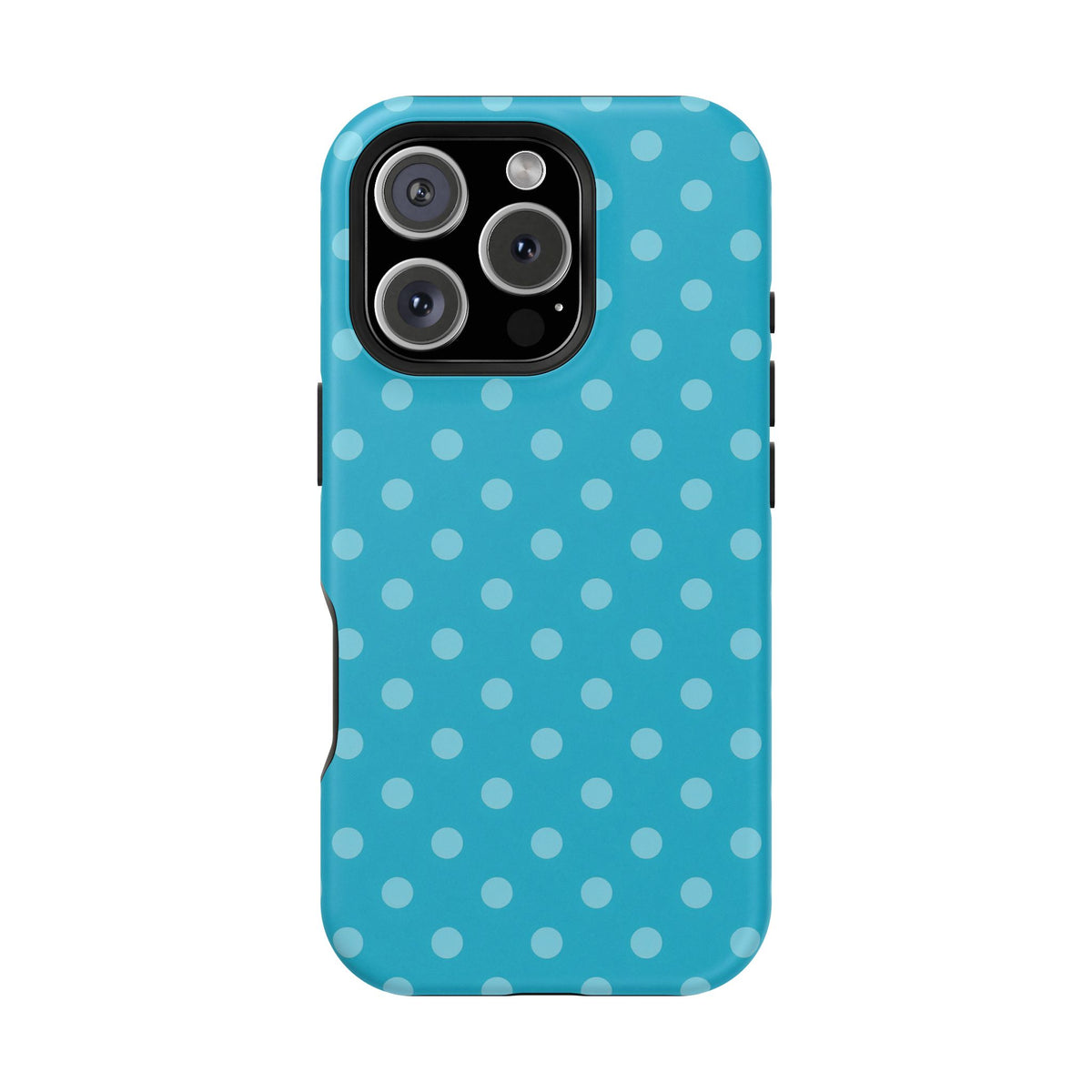 Turquoise Polka Dot Phone Case — MagSafe Compatible