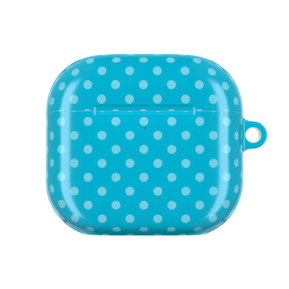 Turquoise Polka Dot AirPods Case