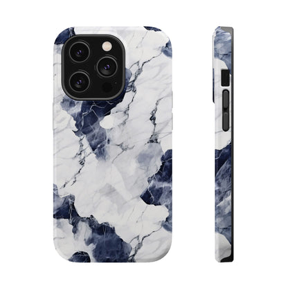 Navy marble MagSafe iPhone case — view 15