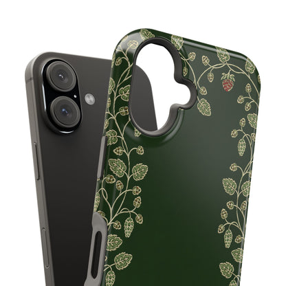Hop Vine Wreath case, Arts and Crafts binding aesthetic