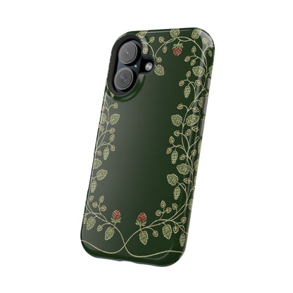 Hop Vine Wreath MagSafe case in glossy finish