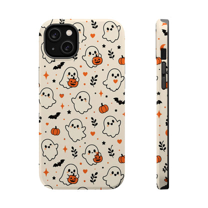 Cute ghost MagSafe iPhone case in cream — view 7