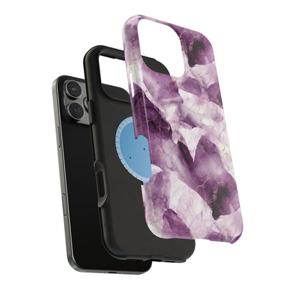 Amethyst marble MagSafe iPhone case — view 9