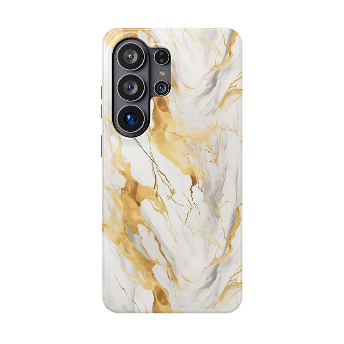 White and gold marble MagSafe iPhone case — view 23