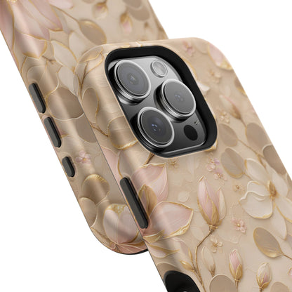 Gilded Magnolia Phone Case — MagSafe Compatible