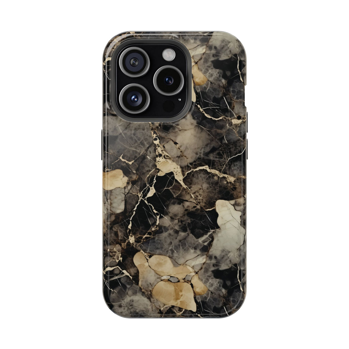 Black and gold marble MagSafe iPhone case — view 14