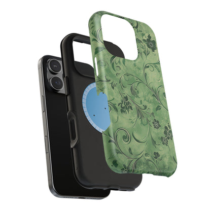 Moss Damask Phone Case — MagSafe Compatible