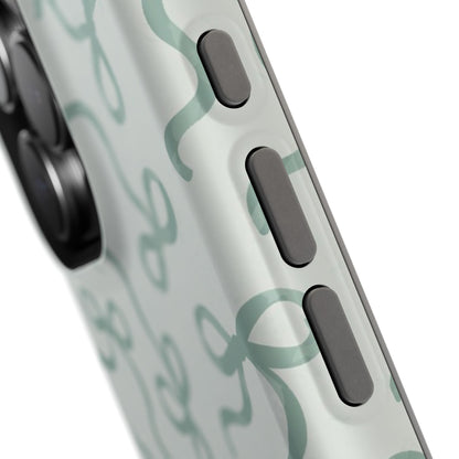Sage Bows Phone Case — MagSafe Compatible