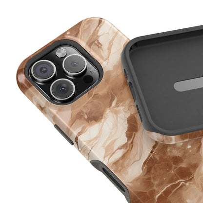 Caramel marble MagSafe iPhone case — view 24