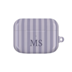 Lilac Stripe Monogram AirPods Case