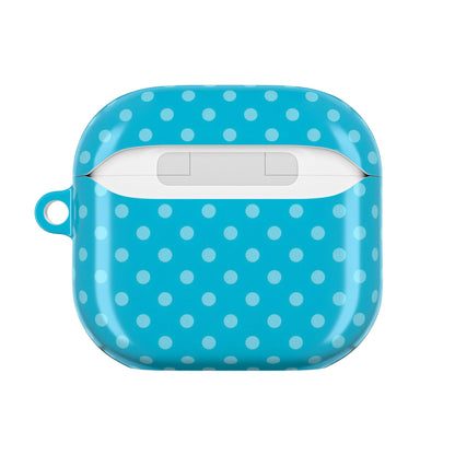 Turquoise Polka Dot AirPods Case