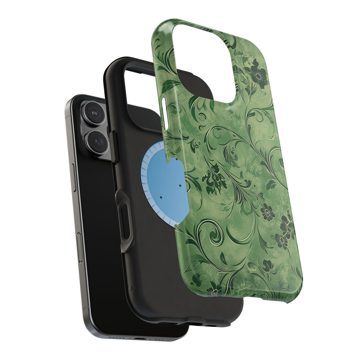 Moss Damask Phone Case — MagSafe Compatible