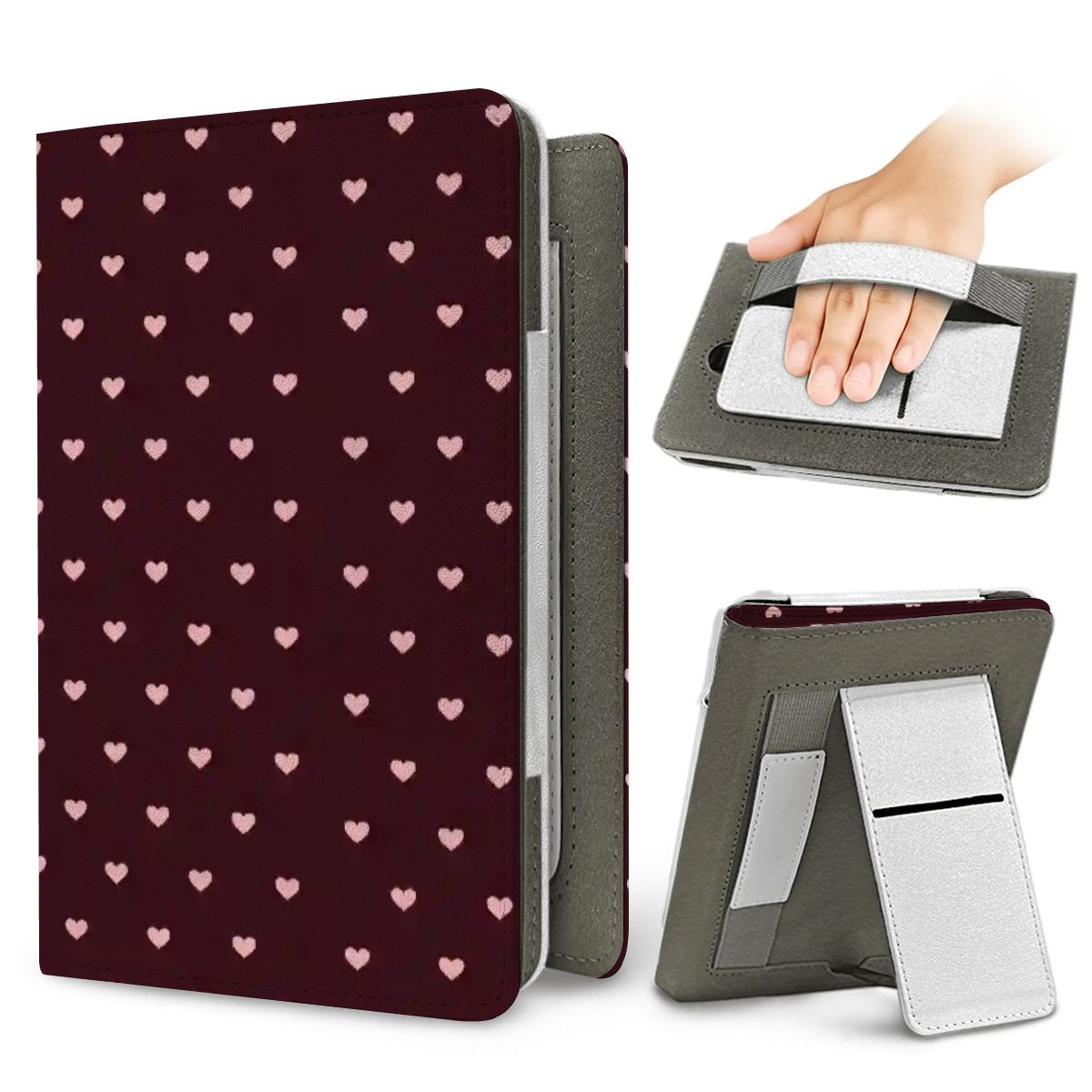 Pink Hearts Kindle case for Kindle Paperwhite, view 2