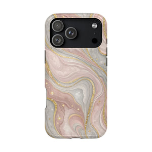 Rose Quartz Marble Phone Case — MagSafe Compatible