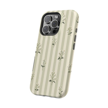 Wildflower Stripe Phone Case — MagSafe Compatible