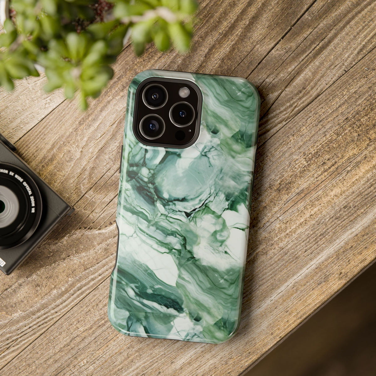Jade marble MagSafe iPhone case — view 34