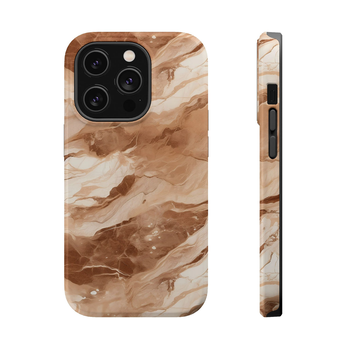 Caramel marble MagSafe iPhone case — view 6