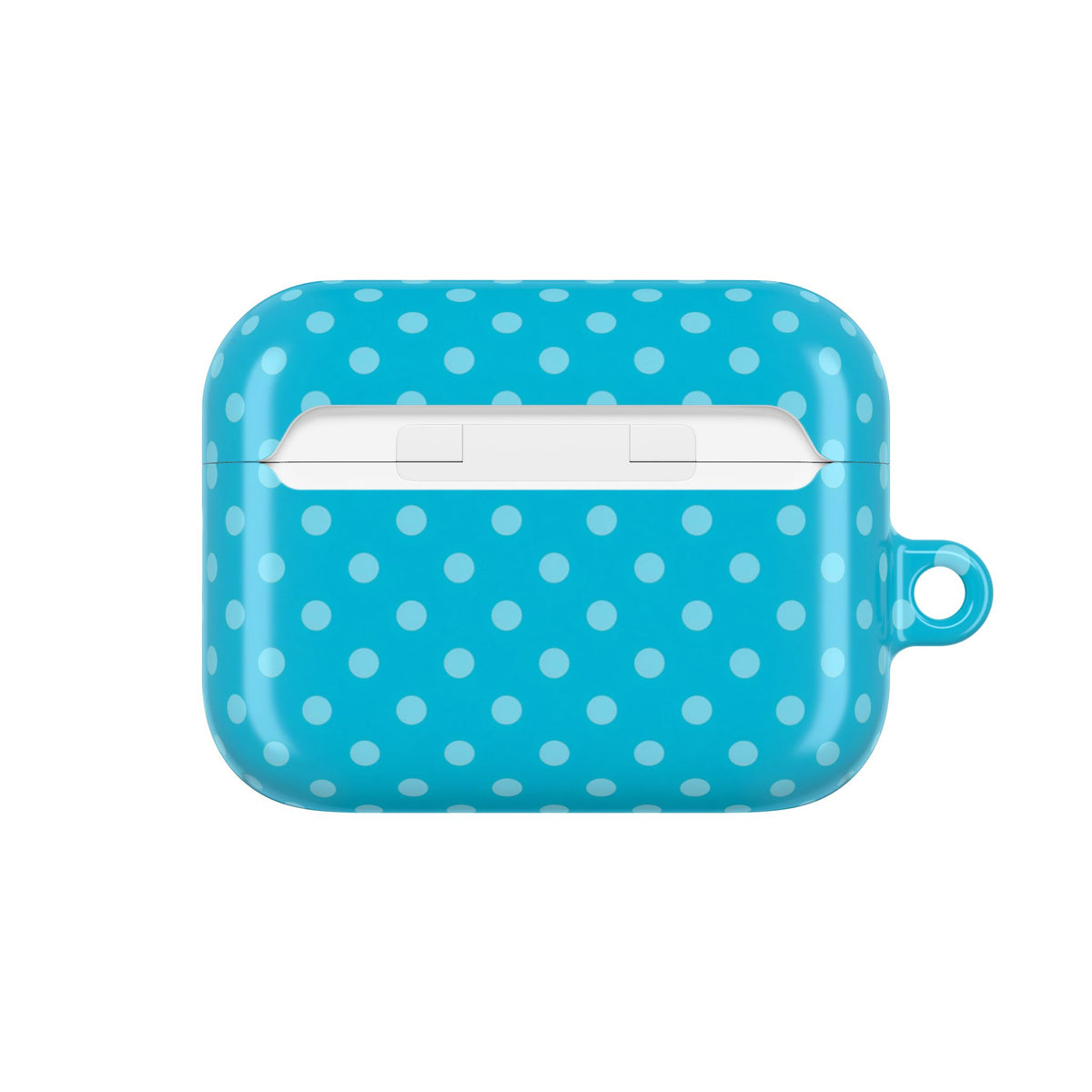 Turquoise Polka Dot AirPods Case