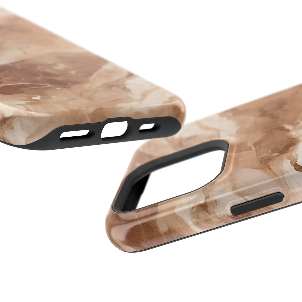 Caramel marble MagSafe iPhone case — view 35