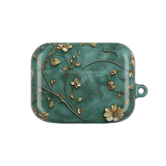 Antique Gold Blossom AirPods Case