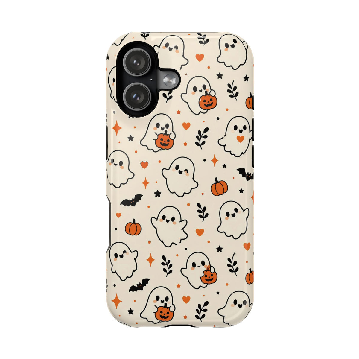 Cute ghost MagSafe iPhone case in cream — view 19