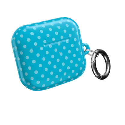 Turquoise Polka Dot AirPods Case