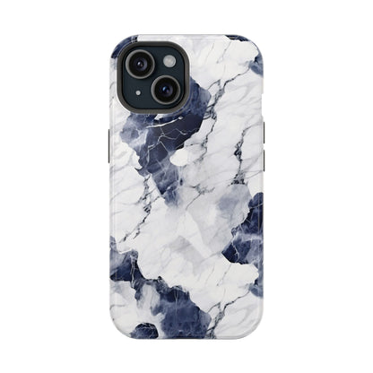 Navy marble MagSafe iPhone case — view 22
