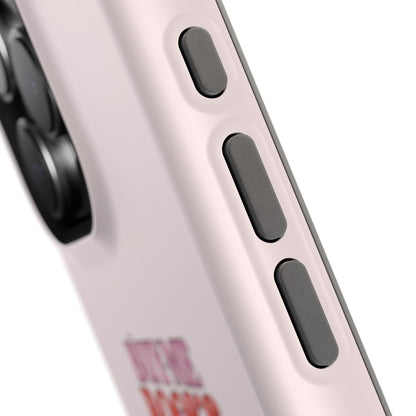 Book Stack Sticker case shown front and back