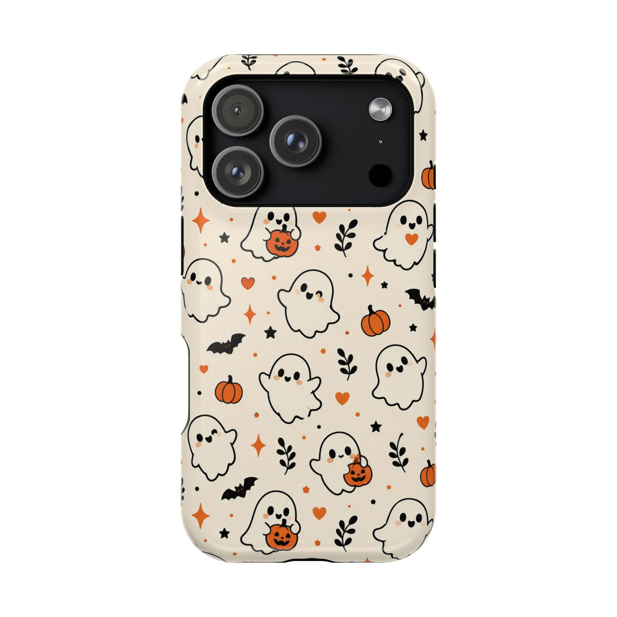 Cute ghost MagSafe iPhone case in cream — view 20