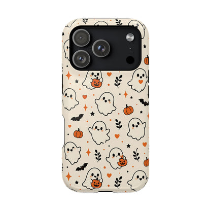 Cute ghost MagSafe iPhone case in cream — view 20