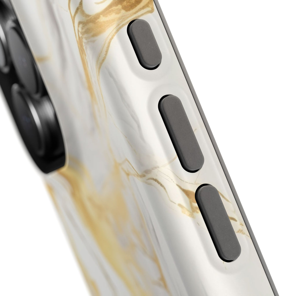 White and gold marble MagSafe iPhone case — view 28
