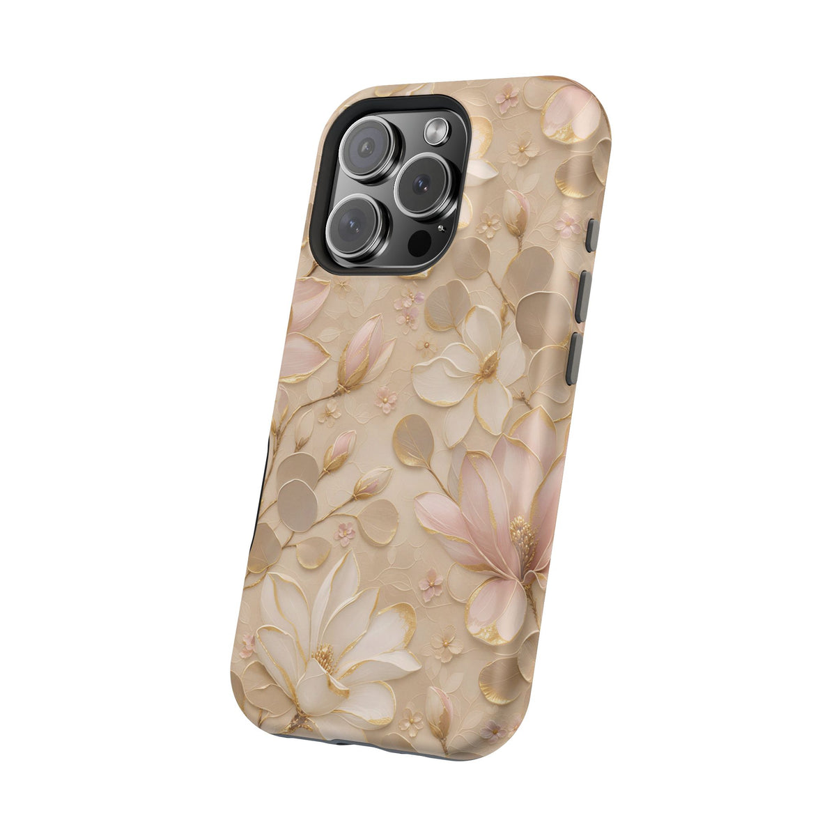 Gilded Magnolia Phone Case — MagSafe Compatible