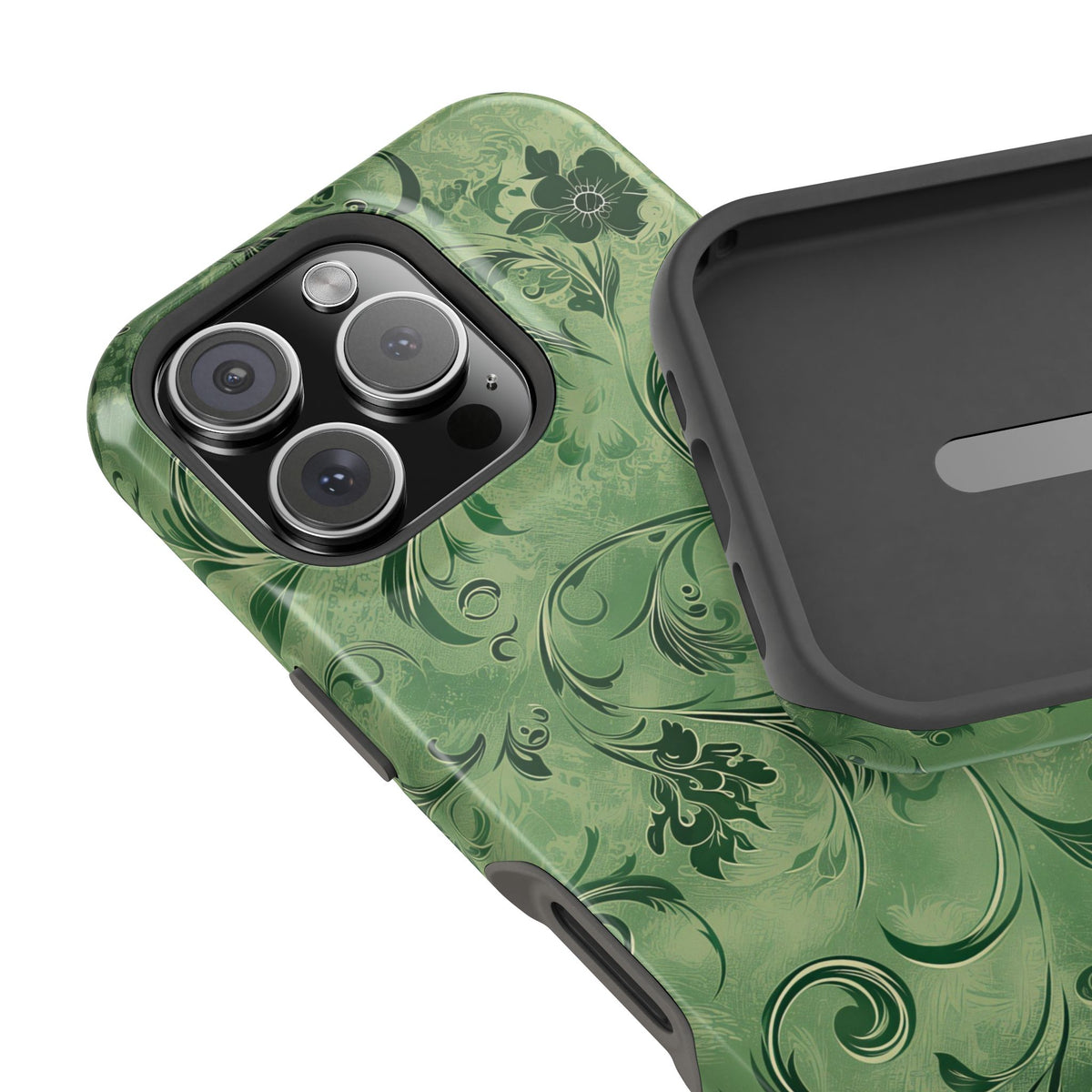 Moss Damask Phone Case — MagSafe Compatible