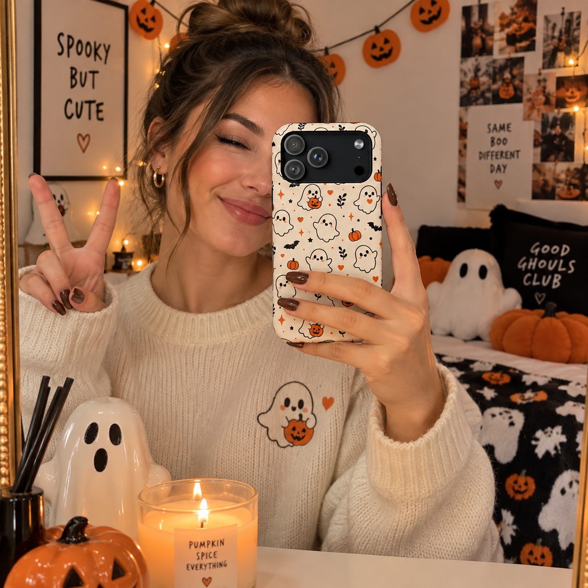 Cute Ghost Phone Case — MagSafe Compatible