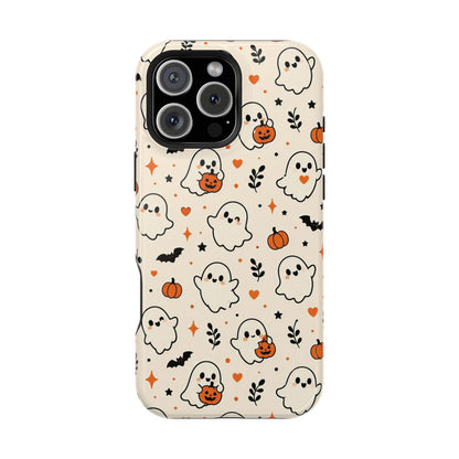 Cute ghost MagSafe iPhone case in cream — view 18