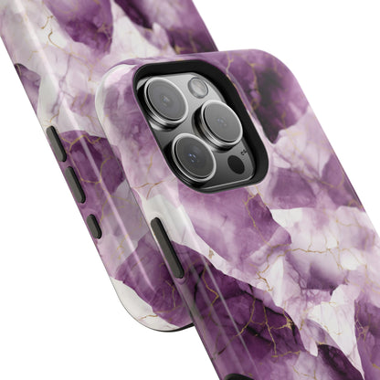 Amethyst marble MagSafe iPhone case — view 4