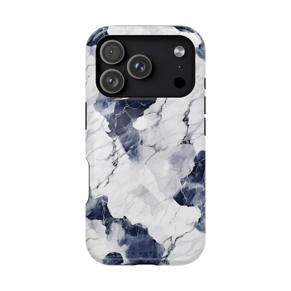 Navy marble MagSafe iPhone case — view 29