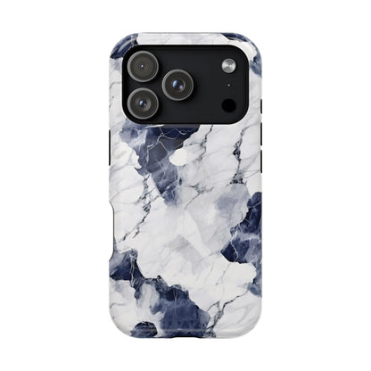 Navy marble MagSafe iPhone case — view 29