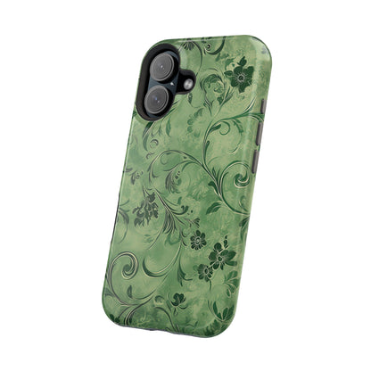 Moss Damask Phone Case — MagSafe Compatible
