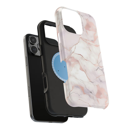 Blush marble MagSafe iPhone case — view 9