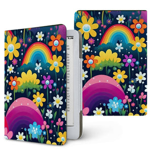 Midnight Rainbow Garden Kindle Case