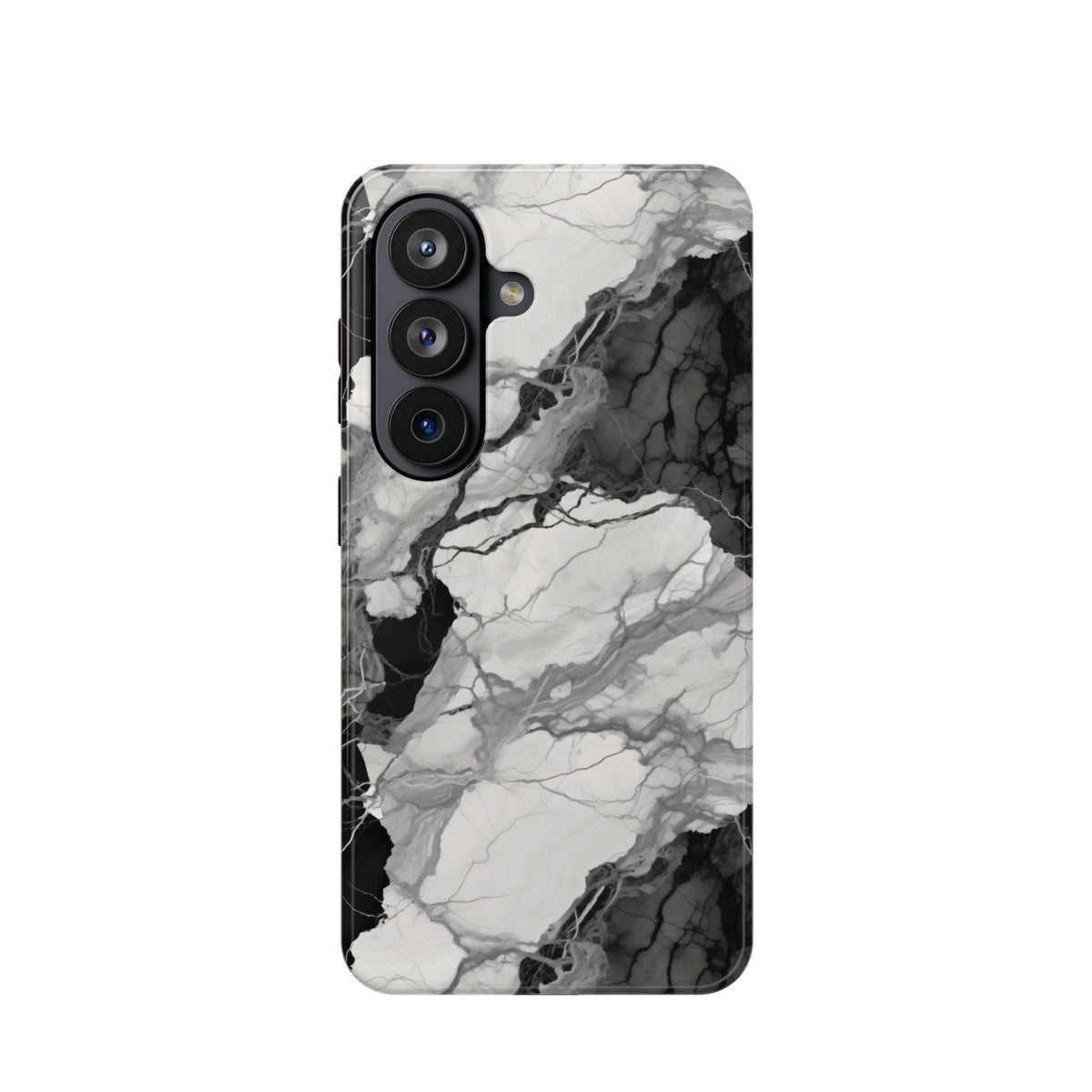 Black and white marble MagSafe iPhone case — view 21