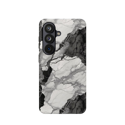 Black and white marble MagSafe iPhone case — view 21