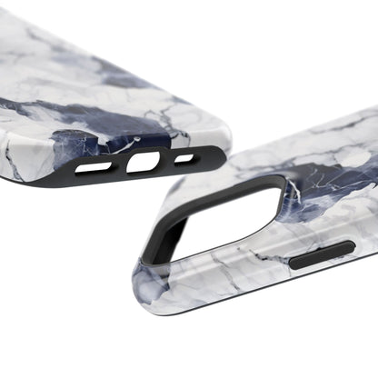 Navy marble MagSafe iPhone case — view 11
