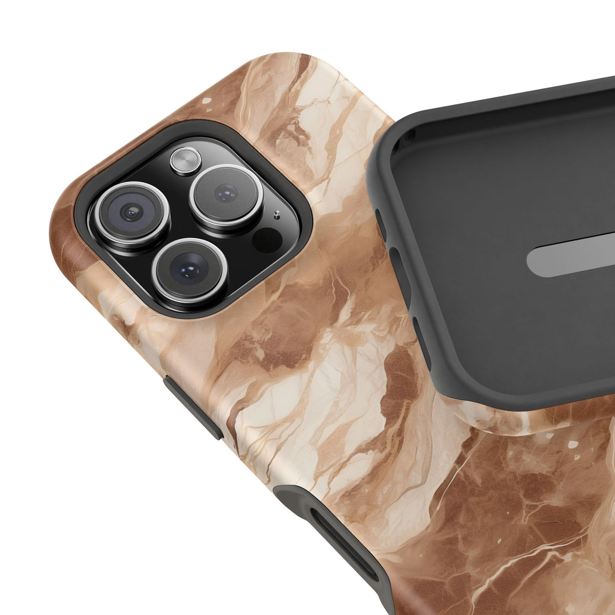 Caramel marble MagSafe iPhone case — view 30