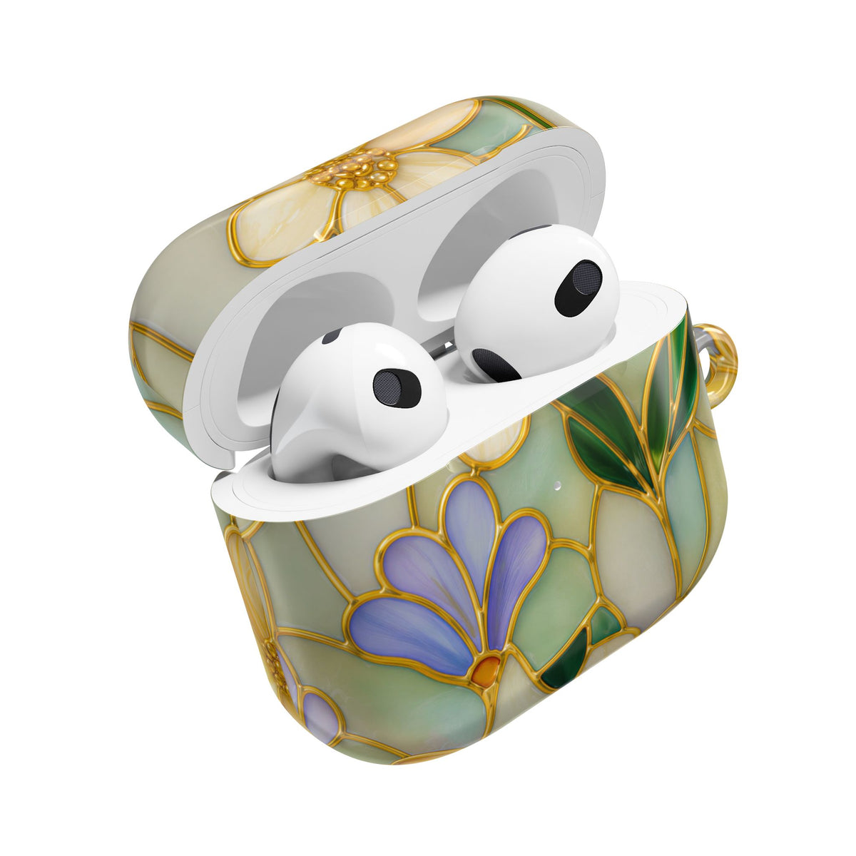 Stained Glass Floral AirPods Case