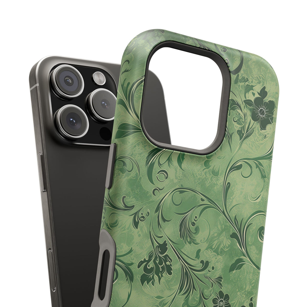 Moss Damask Phone Case — MagSafe Compatible
