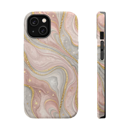 Rose quartz marble MagSafe iPhone case — view 4